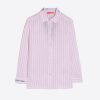 Vilagallo Shirt Petra Emb Pink Stripe M Shirts