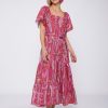 Vilagallo Dress Palmira Pink Paisley Dresses