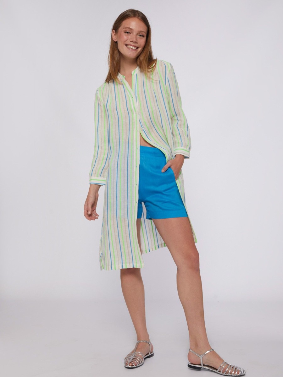 Vilagallo Dress Rebecca Green Neon Stripes Dresses