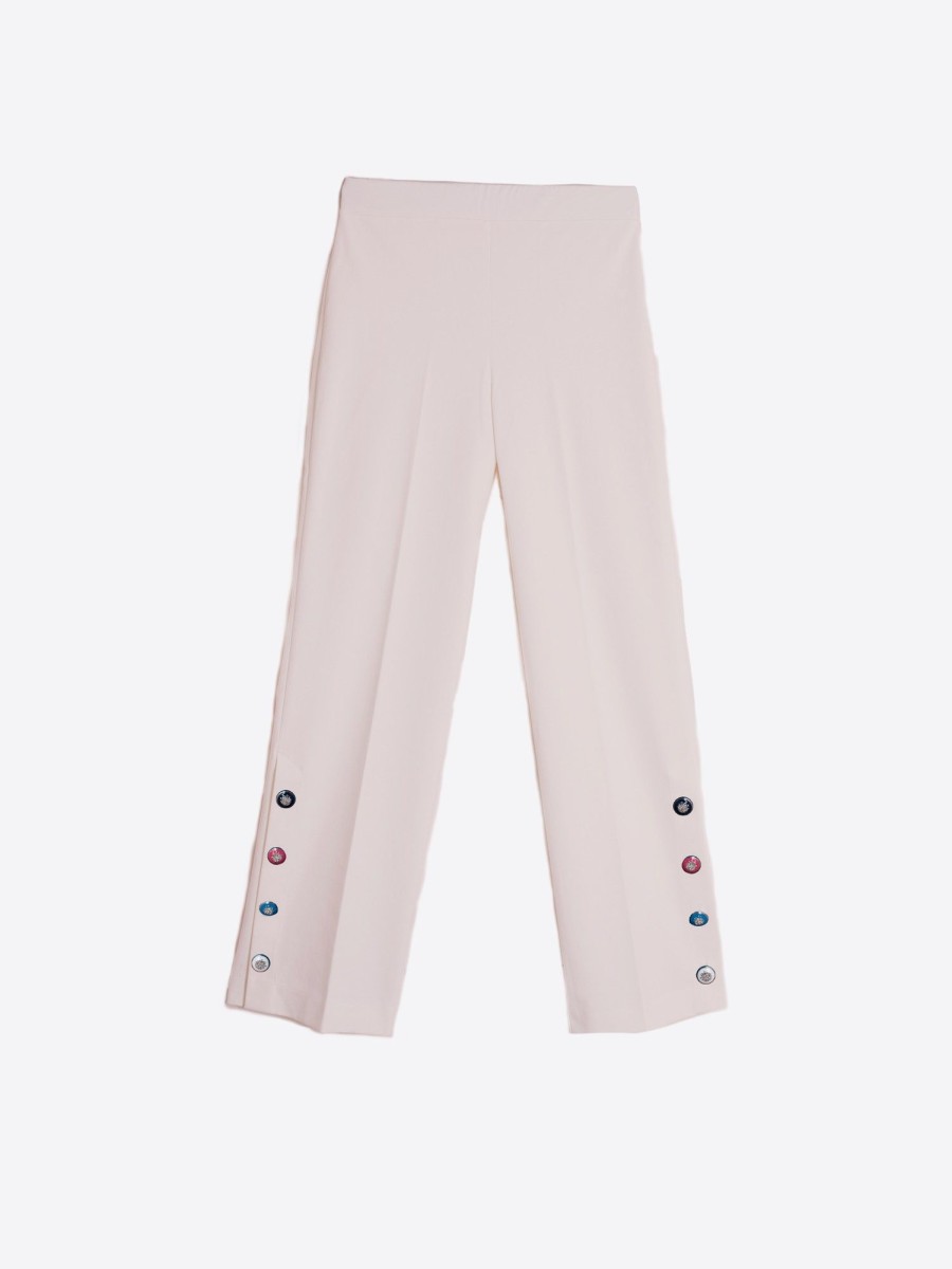 Vilagallo Trouser Mikaela Marfil Knit Perfect Fit Trousers