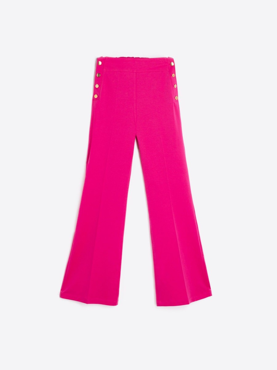 Vilagallo Trouser Teodora Pink Knit Perfect Fict Trousers