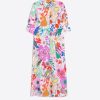 Vilagallo Dress Izzy Maxi Watercolour Flower Dresses