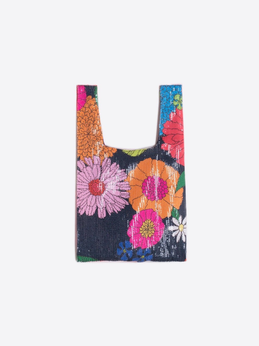 Vilagallo Handbag Tshirt Maxi Flower Sequins Party & Occasion Wear