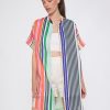 Vilagallo Dress Harper Stripe Pure Linen Dresses