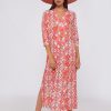 Vilagallo Dress Noam Pink Geometric Knit Print Dresses