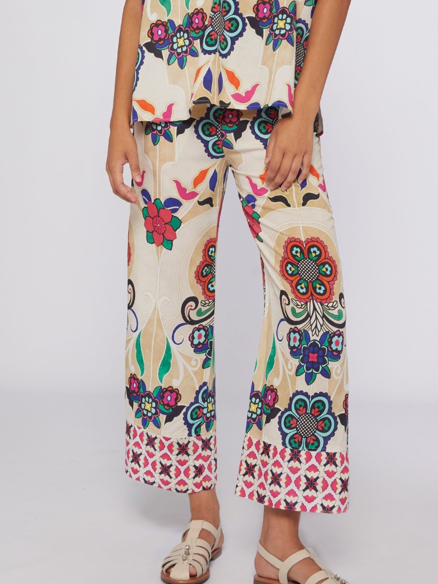 Vilagallo Trouser Sandra Floral Noveau Trousers