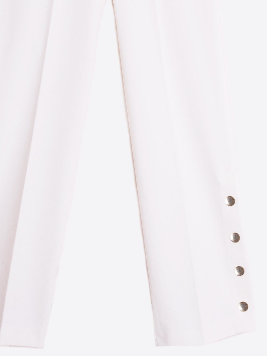 Vilagallo Trouser Mikaela White Knit Perfect Fit Trousers