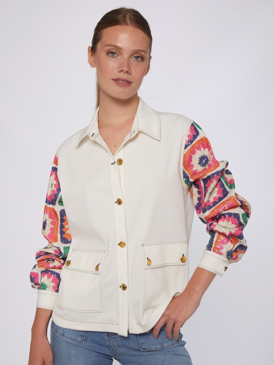 Vilagallo Jacket Olivia Crochet Sequins Jackets