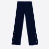 Vilagallo Trouser Mikaela Navy Knit Perfect Fit Trousers