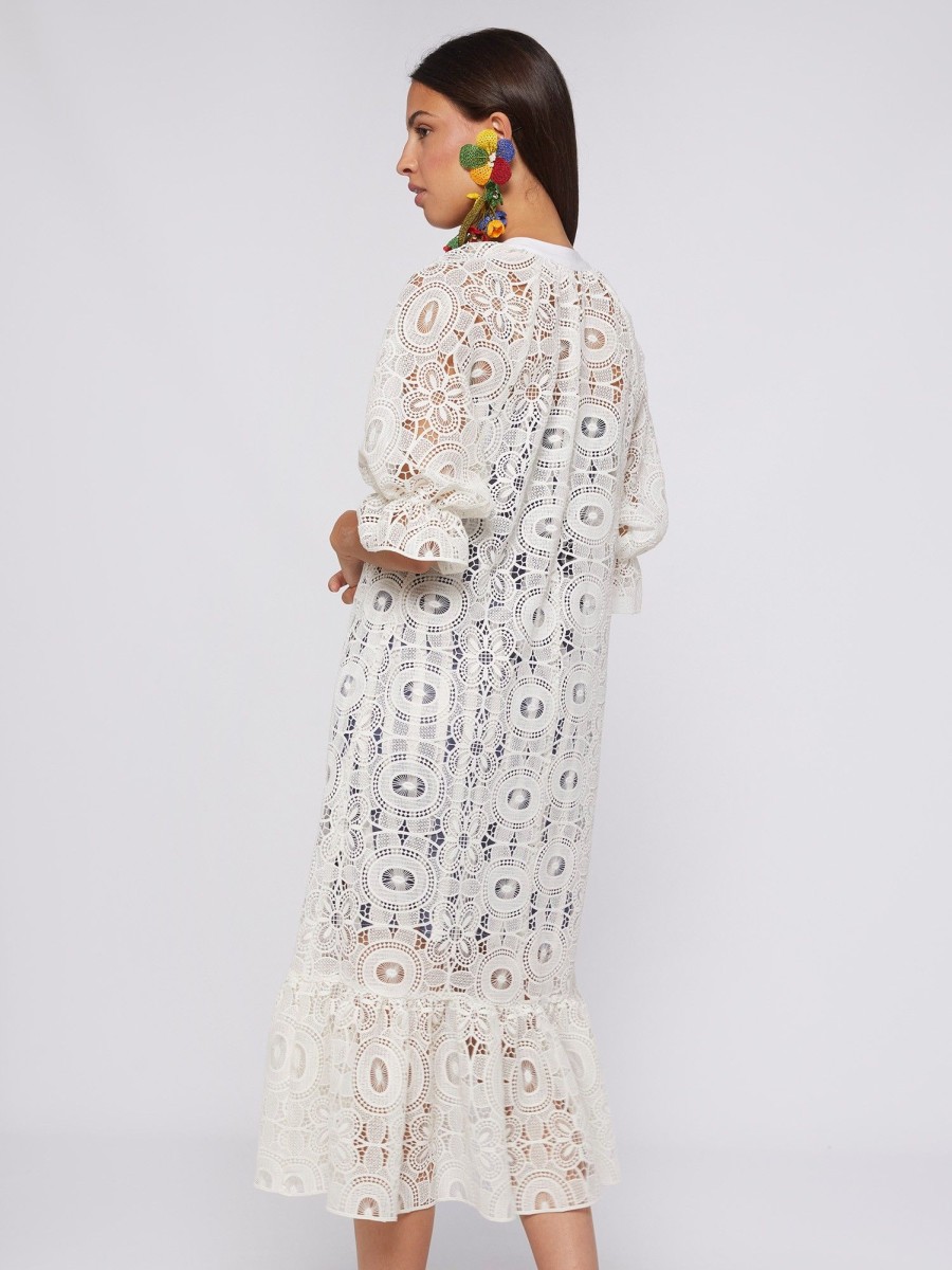 Vilagallo Dress Zelda White Lace Dresses