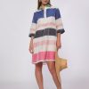 Vilagallo Dress Tyanna Multicolour Stripes Linen Dresses