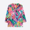 Vilagallo Shirt Francina Acuarela Ikat Voile Shirts