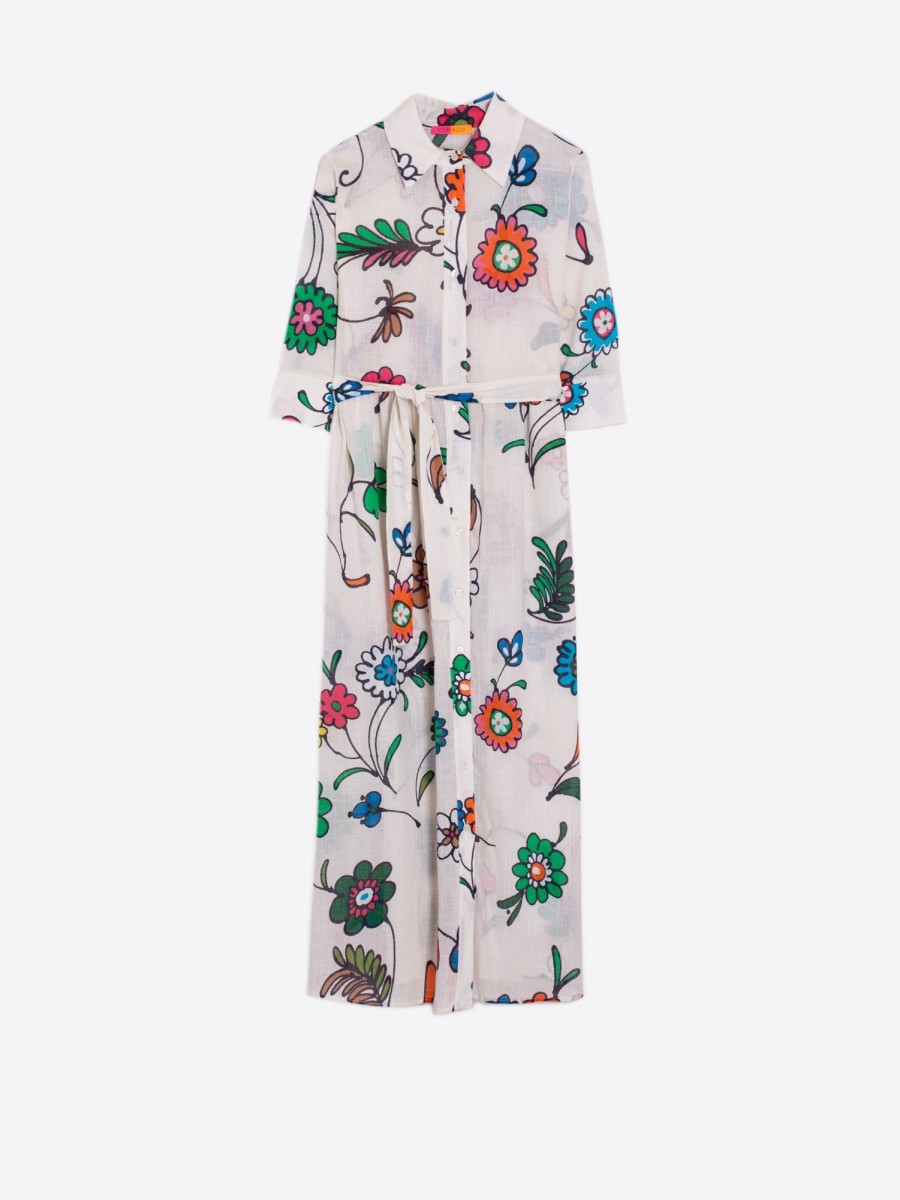 Vilagallo Dress Natalia Daisy Flower Print Dresses